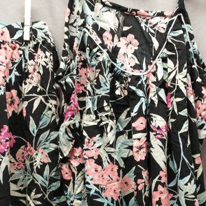 Cute flowered shorty pajama set